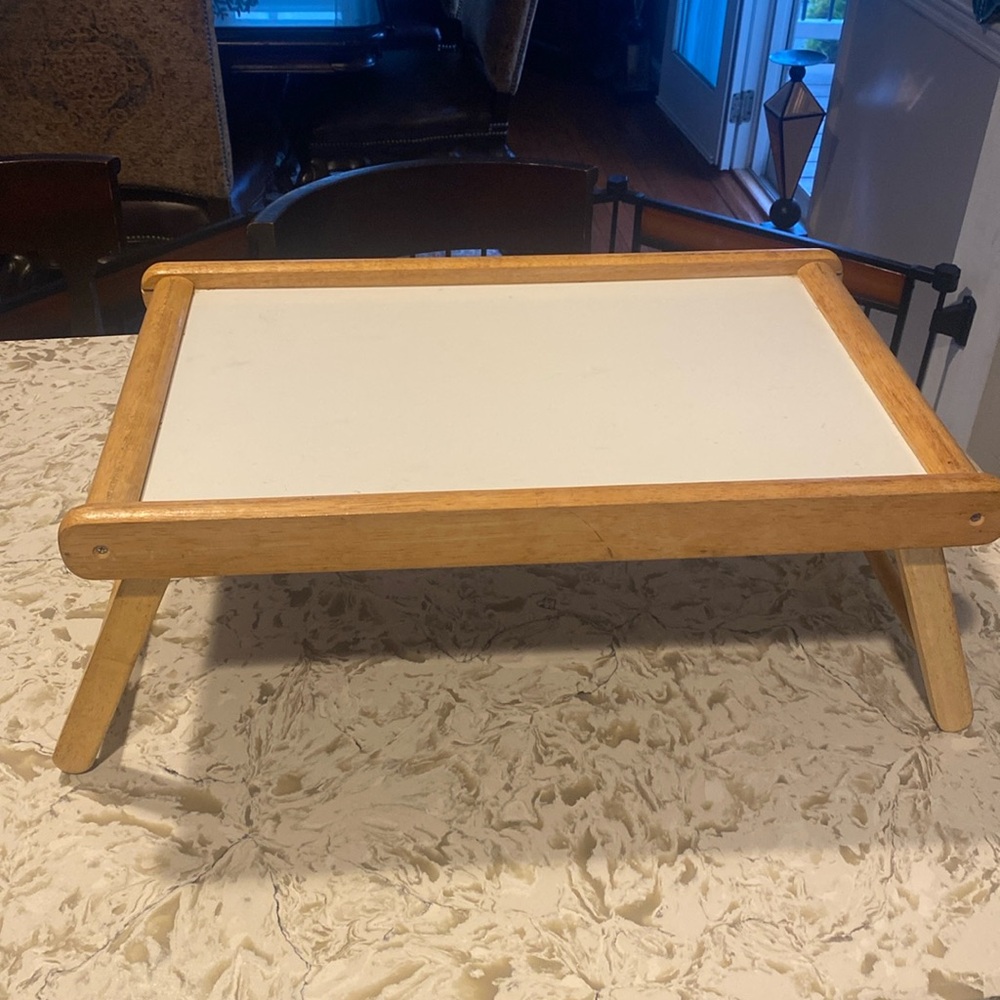 Wood tray table 14.5 by 23